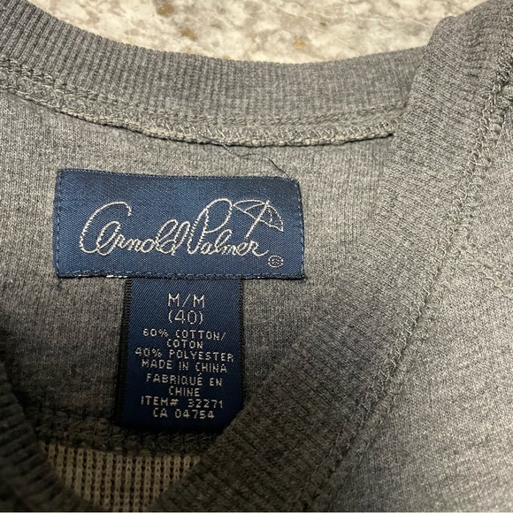 Arnold Palmer Golf Heather Grey Crewneck Sweatshirt Men’s Medium Vintage - Picture 5 of 6